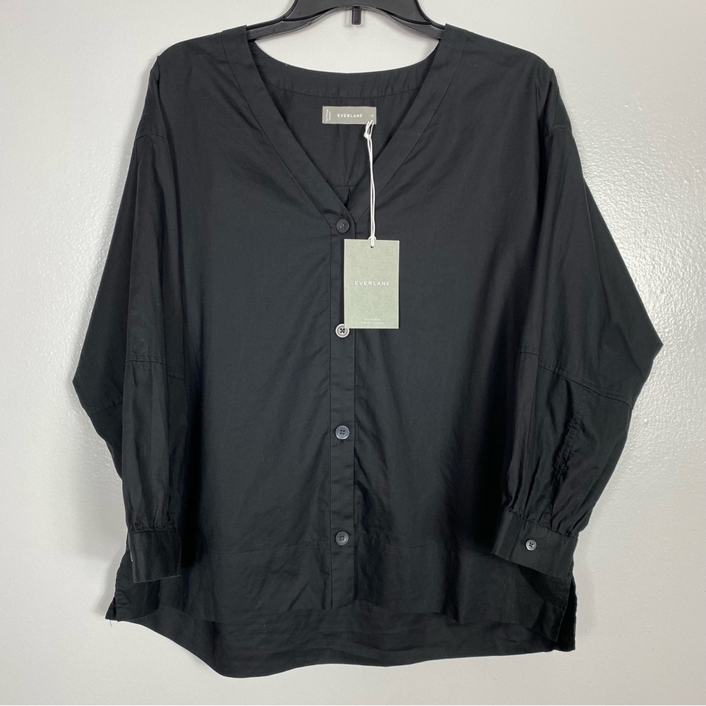 Everlane Midnight Button-Down Blouse - image 2